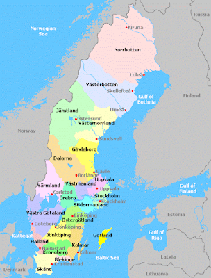 Sweden City Map