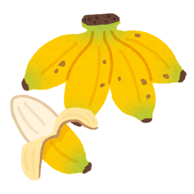 アップルバナナのイラスト