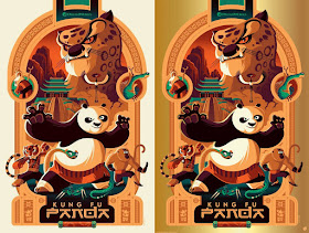 Kung Fu Panda Screen Print by Tom Whalen x Mad Duck Posters