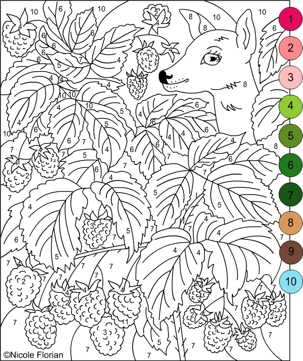 Free Color By Number 5