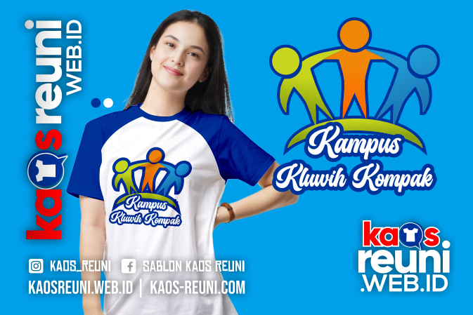 Kampus Kluwih Kompak - Desain Sablon Kaos Reuni Alumni