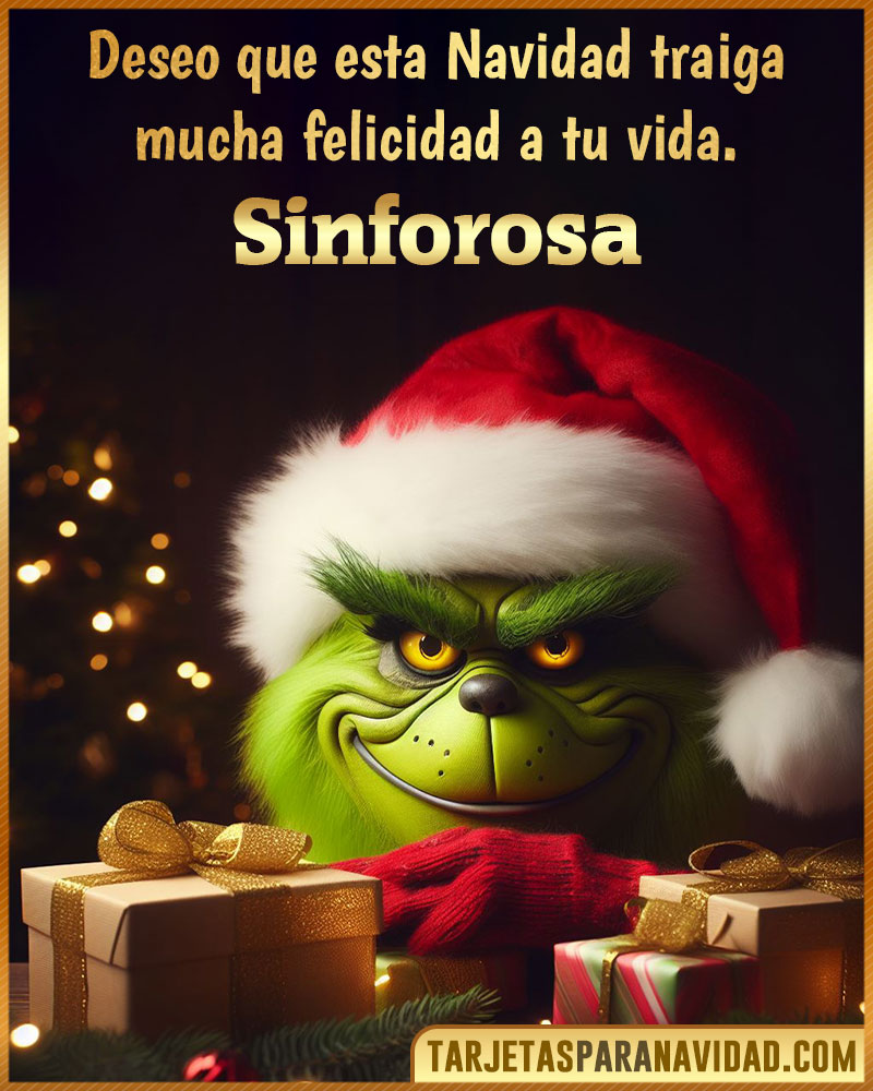 Tarjetas Felicitacion Navidad para Sinforosa