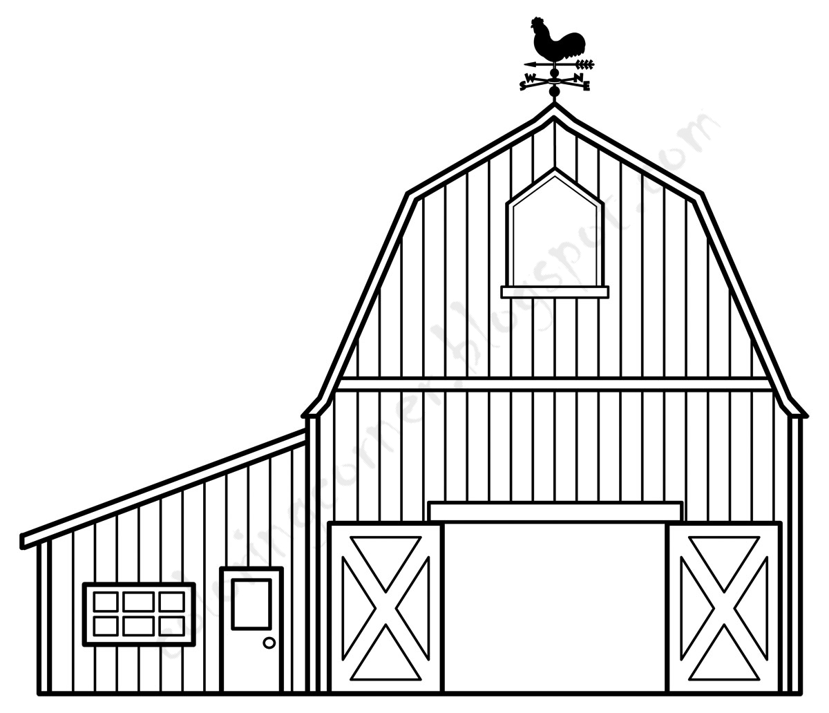 Barn Coloring Pages