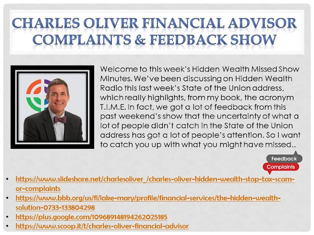 Charles Oliver Financial Advisor - Complaints & Feedback Show