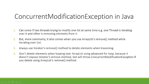 How to solve ConcurrentModificationException in Java