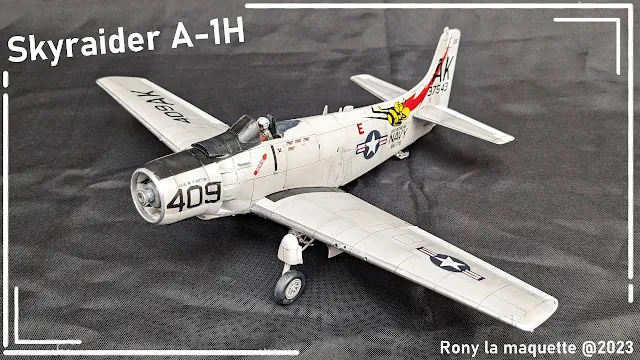 Maquette du A-1H Skyraider de Tamiya au 1/48.