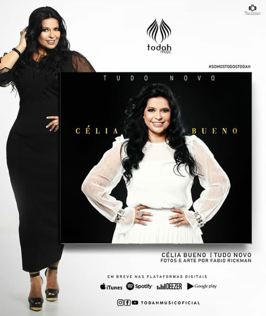 Célia Bueno divulga capa do EP "Tudo Novo", e anuncia data de lançamento do álbum 