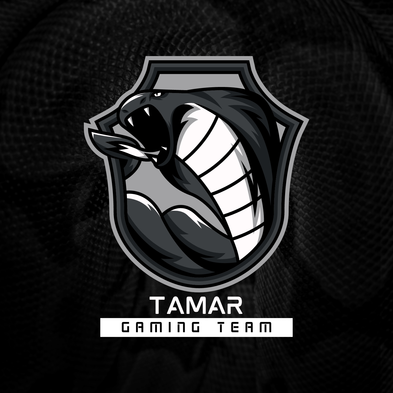 Black king cobra gaming logo