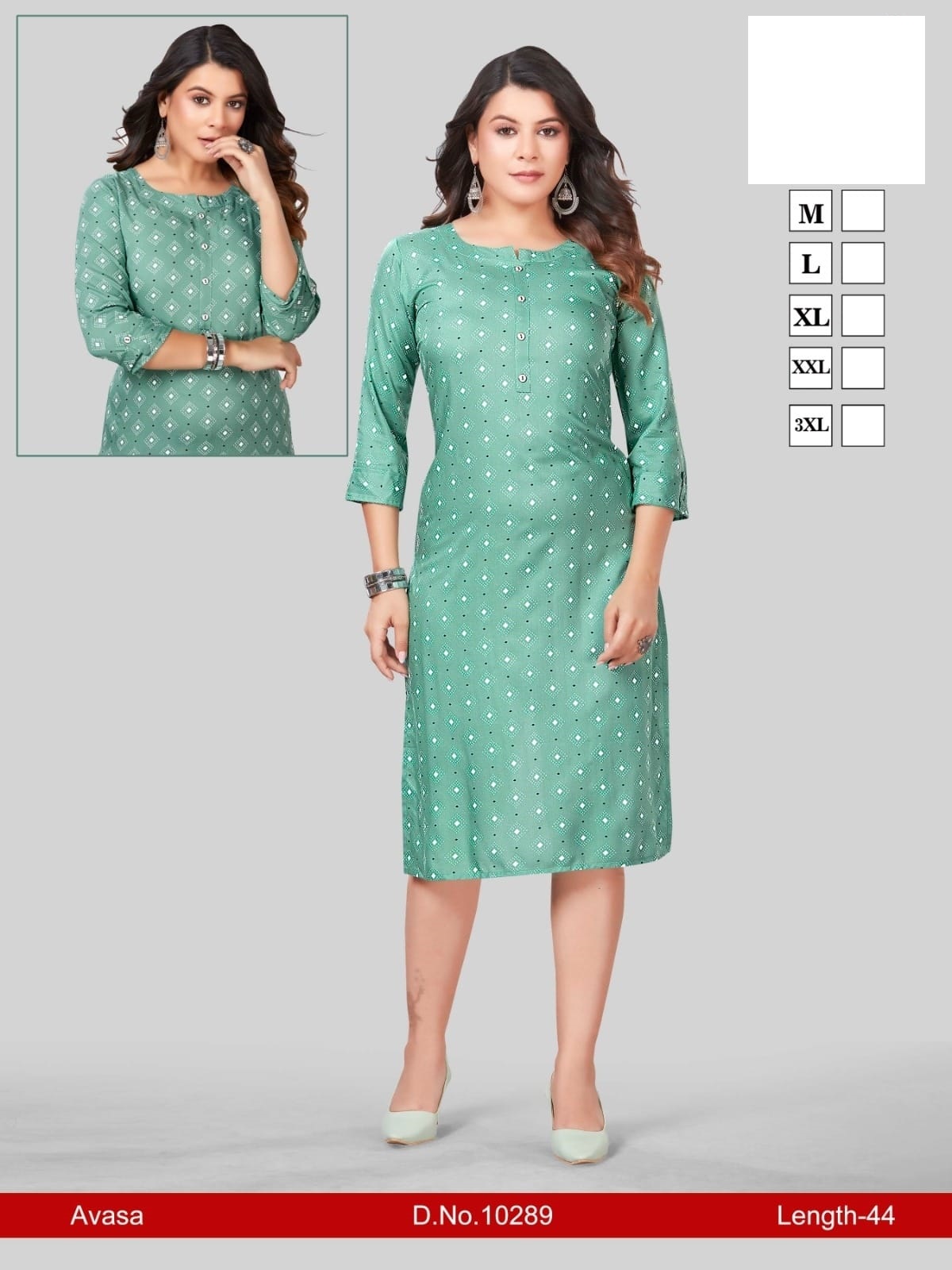 Avaasa Brand Kurti at Rs 275/piece | Chennai | ID: 24231465262