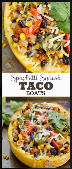 Easy Mexican Spaghetti Squash Boats