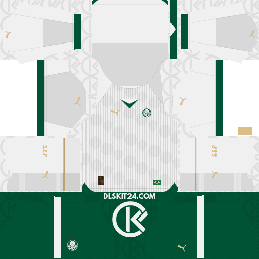 Palmeiras DLS Kits 2024-2025 Lançado Puma - DLS 2019 Kits Without Sponsor (Away)