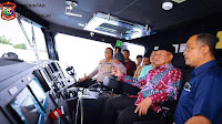 Walikota Bersama Kapolres Tanjungbalai Tinjau Pengoperasian Kapal Ferry Indomal