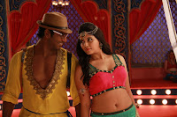 Anjali Hot Navel show Photos Madha Gaja Raja Movie