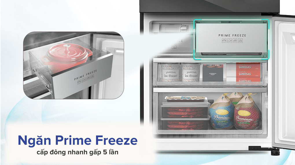 Tủ lạnh Panasonic 540 lít NR-YW590YMMV - Ngăn Prime Freeze