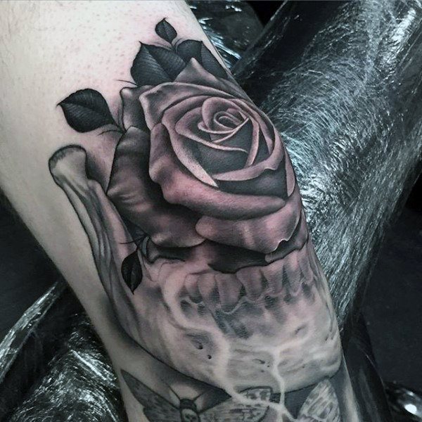 Tatuagens no joelho - 40 ideias masculinas