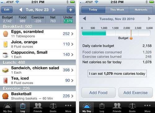 Lose IT iPhone Health and Fitness App