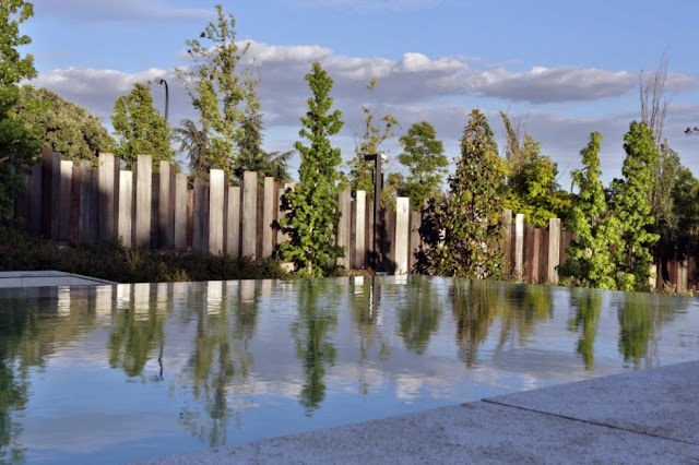 water in the swimming pool