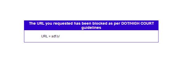 The URL you requested has been blocked as per DOT/HIGH COURT guidelines