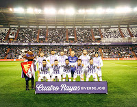 REAL VALLADOLID C. F. - Temporada 2018-19 - Óscar Plano, Joaquín, Duje Çop, Joel, Borja y Luismi; Ivi, Moi, Anuar, Apa y Keko. REAL VALLADOLID C. F. 2 (Óscar Plano, Verde) R. C. D. MALLORCA 1 (Abdón Prats). 05/12/2018. Copa del Rey, dieciseisavos de final, partido de vuelta. Valladolid, estadio José Zorrilla.