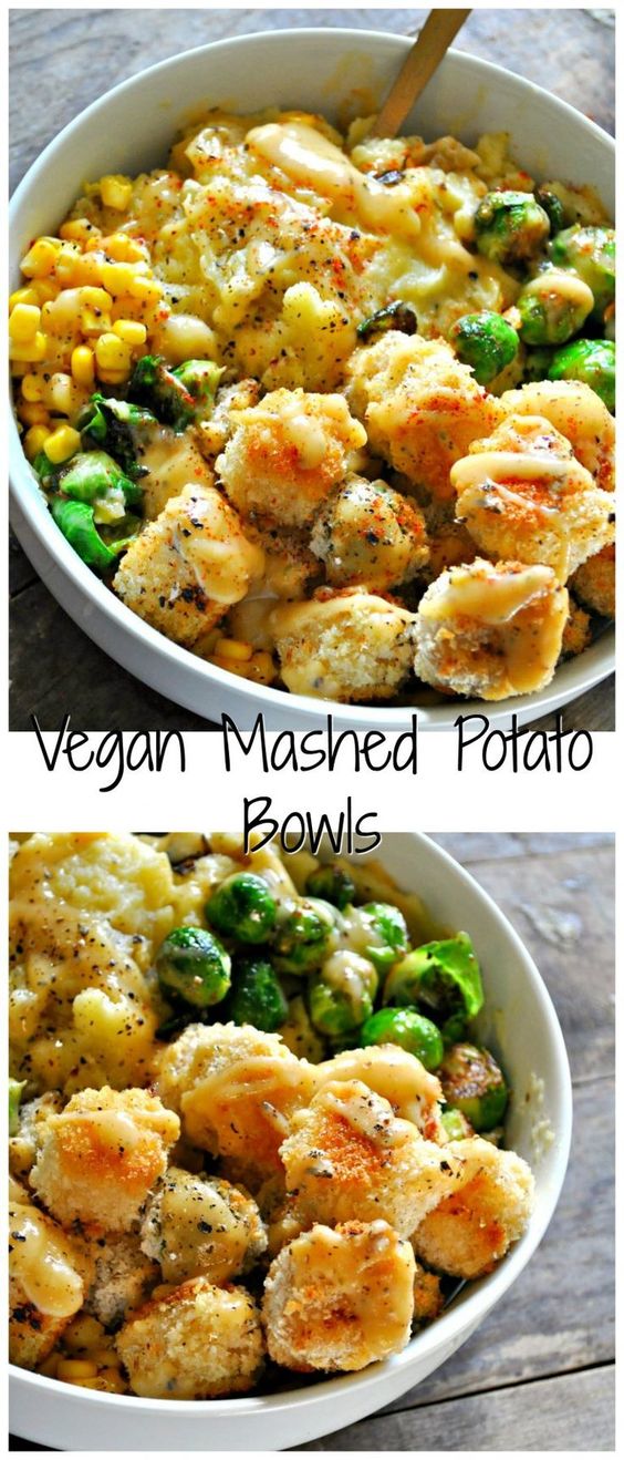 Vegan Mashed Potato Bowls - Rabbit and Wolves