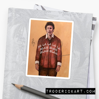 Cosmo Kramer Christmas Sticker