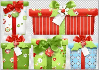 Regalos del Clipart Dulce Navidad.