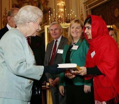 Malala and queen Elizabeth