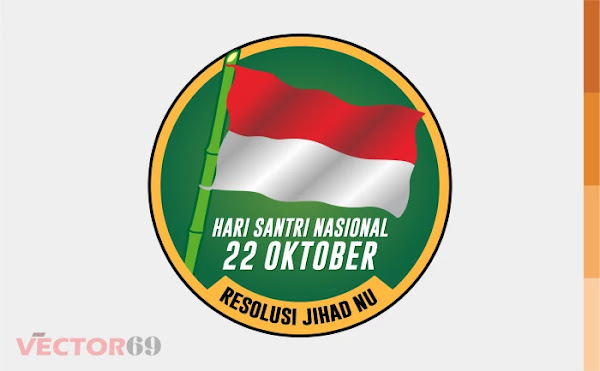 Resolusi Jihad NU, Hari Santri Nasional Logo - Download Vector File AI (Adobe Illustrator)