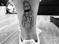 Tatuajes Bonitos para Mujeres en la Pierna Posterior