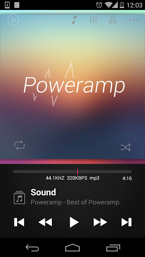 APK TRUC: Dark skin HACK Poweramp Apk 2in1 v1.0.3 ANDROID