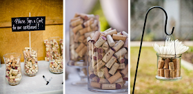 Ideas para decorar tu boda con corchos de vino: recipientes de cristal