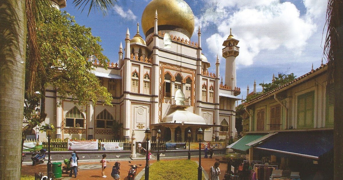 MY POSTCARD PAGE SINGAPORE Sultan Mosque 