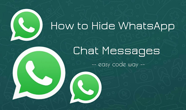 Hide WhatsApp chat messages