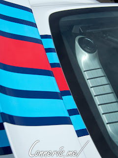 Porsche Cayman GT4 Wing  Martini Livery Stripes