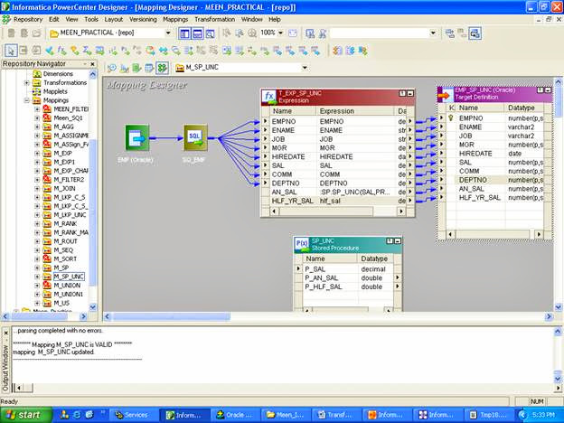 stored procedure transformation