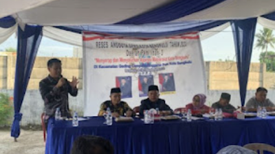 Waka 1 DPRD Kota Bengkulu Elvin Yanuar : Aspirasi Warga Akan Kita perjuangkan