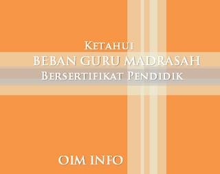 Ini Beban Kerja Guru Madrasah Bersertifikat Pendidik