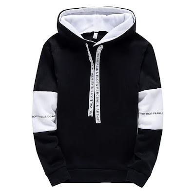 Long-sleeve pullover design, letter-printed patterns, and durable fabric.