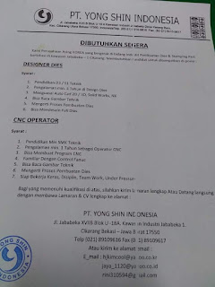 RANGKUMAN LOWONGAN kerja lupy hakim 18 juli 2016