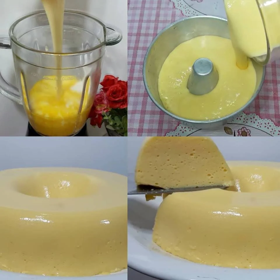 Receita pudim de geladeira de maracujá