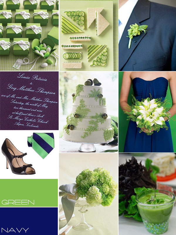 blue and green wedding ideas