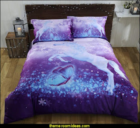 Unicorn  bedding unicorn decor unicorn bedrooms  unicorn bedding - unicorn decor - unicorn bedroom ideas - unicorns - Unicorn & Rainbows bedrooms -  unicorn duvet - fantasy theme bedroom decorating ideas - fairytale bedrooms decor - pegasus decor - unicorn wall murals - Unicorn bedroom decor - unicorn wall decals