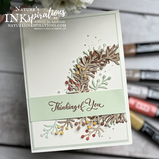 Stampin' Up! Wishes All Around Sympathy card with Stampin' Blends | Nature's INKspirations by Angie McKenzie
