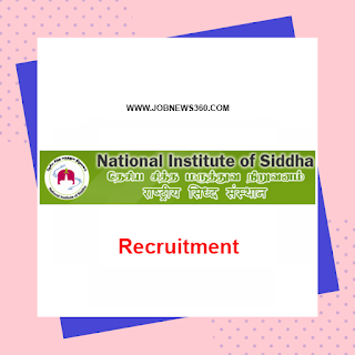 NIS Chennai Walk-IN 28th September 2019 for Programme Assistant, Lecturer, SRF