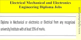 Diploma in Electrical Mechanical and Electronics Engineering Jobs