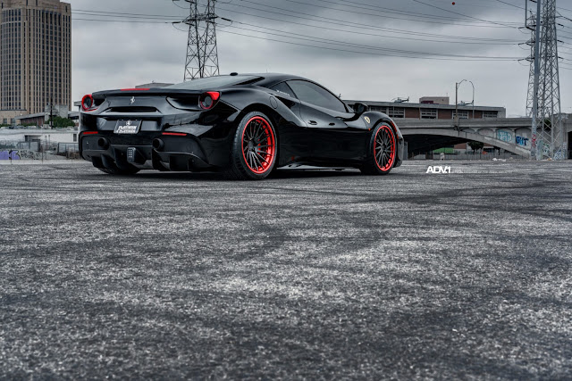 Ferrari 488 GTB on ADV.1 Wheels - #Ferrari #GTB #ADV1 #Wheels #tuning #supercar