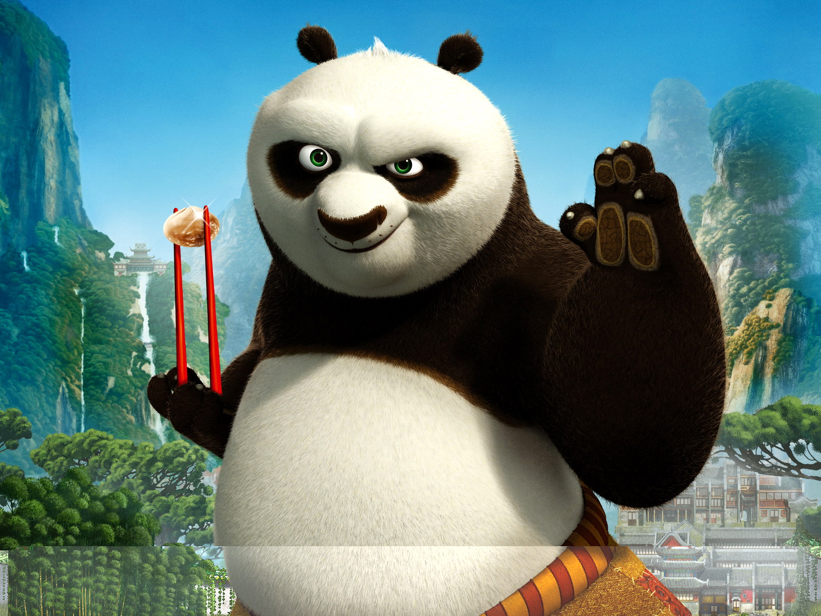 fonds d ecran le panda samurai fond d ecran gratuit kung fu panda ...