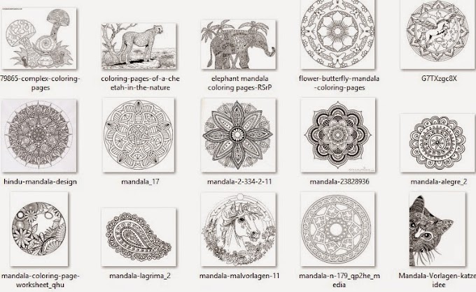 Download pack com imagens para colorir ''mandalas''