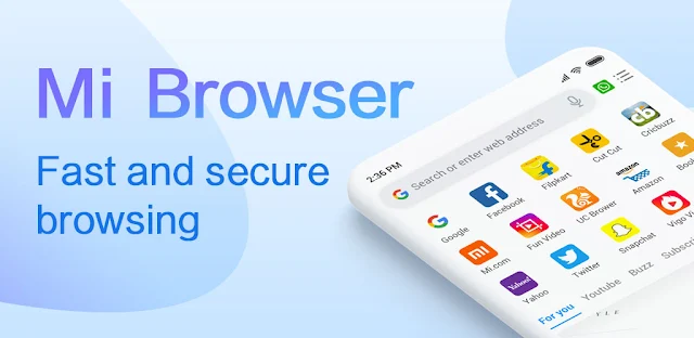 قم بتنزيل Mi Browser Pro-Video ، مجانًا وسريعًا وآمنًا - متصفح Xiaomi القوي لنظام الاندرويد 