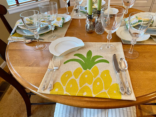 Pineapple Placemats Dinner Party